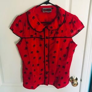 JawBreaker Velvet Skull Preppy Goth shirt